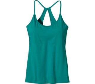 Womens Patagonia Keyhole Spright Tank   Teal Green Sleeveless Tops