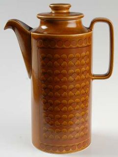 Hornsea Saffron Coffee Pot & Lid, Fine China Dinnerware   Rust,Serving Pieces W/