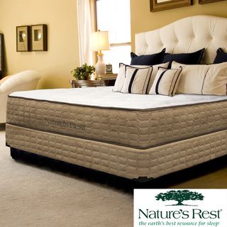 Natures Rest Repose King size Firm Latex Mattress And Foundation Set (KingSet includes Mattress, box springFirst layer Anti Microbial Fibers, 1 inch of firm quiliting foam. Second layer 1 inch Eco Gel Latex Third layer 5 inch Firm All Latex Pro Core F