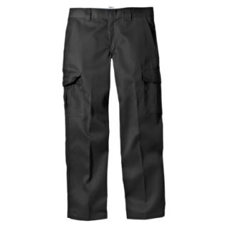 Dickies Mens Relaxed Straight Fit Cargo Work Pants   Black 38x30