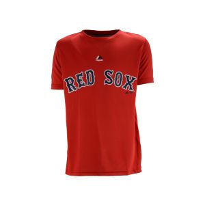 Boston Red Sox adidas MLB Youth Team Logo Climalite T Shirt