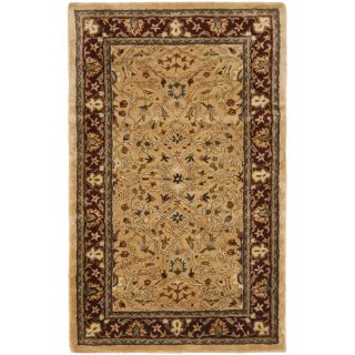 Handmade Persian Legend Ivory/rust Wool Floor Rug (3 X 5)