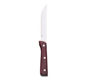 Browne Foodservice 10 in Pointed Blade Jumbo Steak Knife, Stainless Steel, Pakkawood Handle
