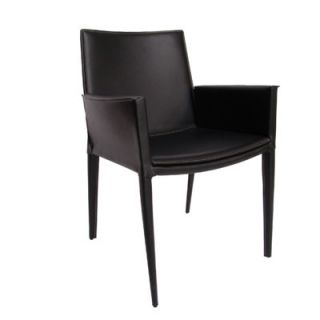 sohoConcept Tiffany Leather Chair 100 TIFFANYSEATARM Color Black