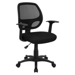Office Chair Mid Back Mesh Computer Chair   Black