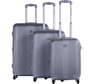 CalPak Torrino 3 Piece   Silver Hardside Luggage
