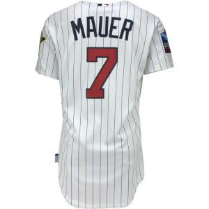 Minnesota Twins Mauer Majestic MLB On Field Player Jersey