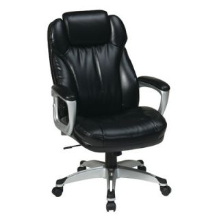 Office Star Eco Leather Executive Office Chair with Padded Arms ECH85806 EC3 