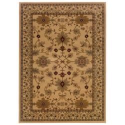 Indoor Beige Oriental Area Rug (32 X 57)