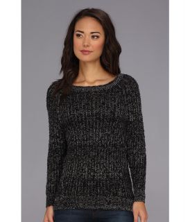 Free People Star Dune Marled Pullover Womens Sweater (Black)