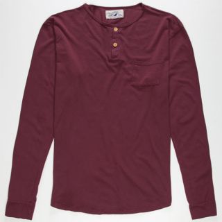 Cabana Mens Henley Burgundy In Sizes Small, Large, X Large, Medium For M