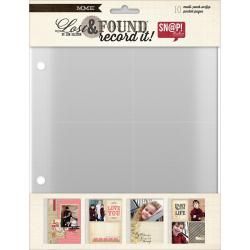 Lost and Found Record It Pocket Pages 6 X8 10/pkg  Multi