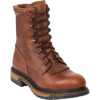 Rocky Ride 8in. Lacer Western Boot   Brown, Size 15 Wide, Model# 2722