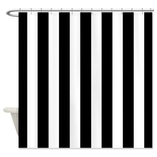  Black and white vertical stripes Shower Curtain  Use code FREECART at Checkout