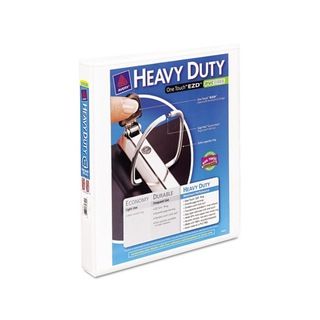 Avery White EZd Ring 1 inch Capacity Reference View Binders (pack Of 12) (WhiteUnique EZ Turn ring design for smoother page turningTwo opaque interior pockets for improved organizationPVC freeDimensions 11 inches long x 8.5 inches wide Capacity Range 1 