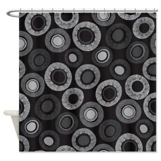  Dot Pattern Black Shower Curtain  Use code FREECART at Checkout