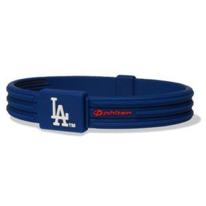 Los Angeles Dodgers Phiten S Type Titanium Bracelet