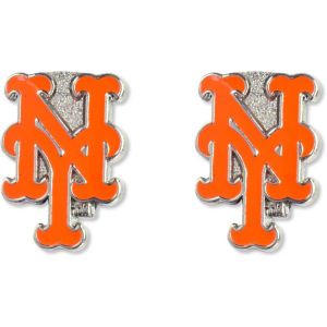 New York Mets AMINCO INC. Logo Post Earrings
