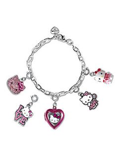 CHARM IT Girls Six Piece Hello Kitty Bracelet & Charms Gift Set  