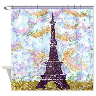  Eiffel Tower Pointillism by Kristie Shower Curtain  Use code FREECART at Checkout