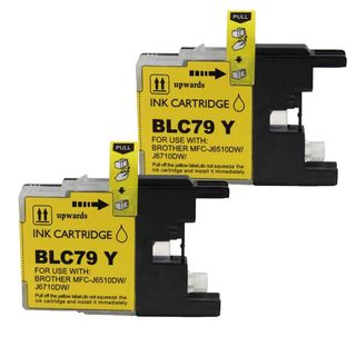 Brother Lc79 Remanufactured Compatible Yellow Ink Cartridge (pack Of 2) (YellowPrint yield 1,200 pages at 5 percent coverageModel NL 2x Brother LC79 YellowPack of Two (2) cartridgesNon refillableWarning California residents only, please note per Propo