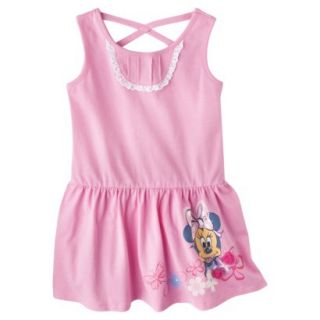 Disney Minnie Mouse Infant Toddler Girls Sleeveless Sun Dress   Pink 3T