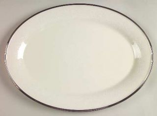 Lenox China Moonspun 17 Oval Serving Platter, Fine China Dinnerware   Dimension