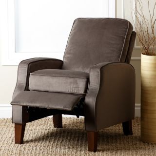 Abbyson Living Snapper Microsuede Pushback Recliner Beige   CR 10345 BGE