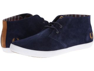 Fred Perry Byron Mid Suede Mens Lace up casual Shoes (Black)