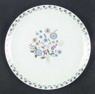 Bohemia Ceramic Brigitta Dinner Plate, Fine China Dinnerware   Pink, Blue & Yell