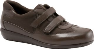 Womens SoftWalk Montreal   Dark Brown Burnished Soft Kid Leather/Stretch Casual