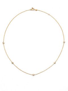 Roberto Coin Diamond & 18K Yellow Gold Station Necklace/18   Gold