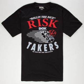 Risk Takers Mens T Shirt Black In Sizes X Large, Small, Xx Large, Medium, L
