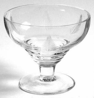 Stuart Woodchester Clear Footed Sweet Dish   Clear,Gray Cut