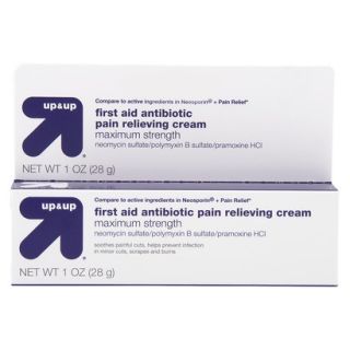 up&up First Aid Antibiotic Pain Relieving Cream   1.0 oz