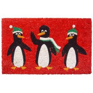 Penguins Non Slip Coir Doormat (17 X 28)