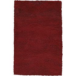 Hand woven Tigris New Zealand Wool Rug (8 Square) (RedPattern SolidTip We recommend the use of a non skid pad to keep the rug in place on smooth surfaces.All rug sizes are approximate. Due to the difference of monitor colors, some rug colors may vary sl