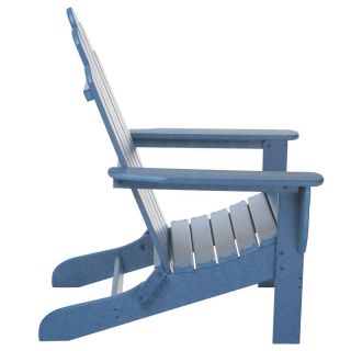 Shoreside Recycled Plastic Adirondack Chair Multicolor   CCAD B