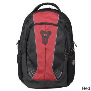 Swiss Gear Jupiter Laptop Computer Backpack (Green, redDimensions 21 inches high x 19 inches wide x 4 inches deepWeight 2.3 poundsHandle Soft grip )
