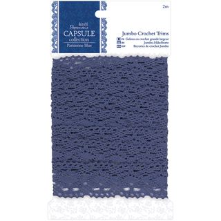 Papermania Parisienne Blue Jumbo Crochet Trim
