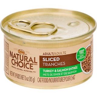 Nutro Natural Choice Sliced Turkey & Salmon Entree Canned Adult Cat Food, Case of 24