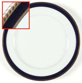 Schumann   Bavaria Classic Cobalt Dinner Plate, Fine China Dinnerware   Gold Enc