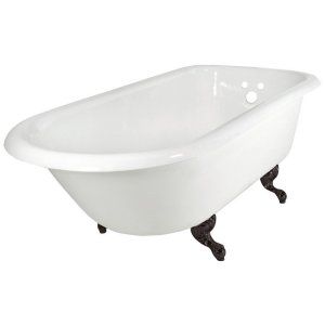 Elizabethan Classics ECR67BORB Universal 67 in. Roll Top Tub with Ball and Claw