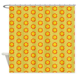  Cute Happy Smiling Sun Shower Curtain  Use code FREECART at Checkout