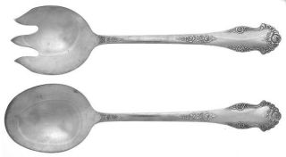 National Silver Holiday (Silverplate, 1951) 2 Piece Salad Set, Solid Pieces   Si