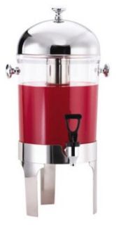 Browne Foodservice Harmony 7 qt Juice Dispenser, Poly w/ Stainless Top, (45) 5 oz Servings