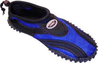 Mens Easy USA Water Shoes/Aqua Socks (2 Pairs)   Black/Blue Aqua Shoes