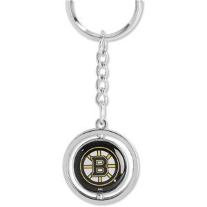 Boston Bruins AMINCO INC. Rubber Puck Spinning Key Ring