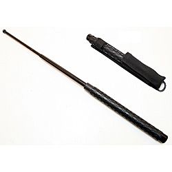 Defender 28.5 inch Solid Steel Diamond Handle Grip Baton (BlackDimensions 28.5 inches longWeight 2 pounds11.5 inch closed lengthSheath includedDiamond grip handleEasy to open and closeBefore purchasing this product, please familiarize yourself with the 