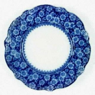 Grindley Grace (Flow Blue) Dinner Plate, Fine China Dinnerware   Flow Blue Flora